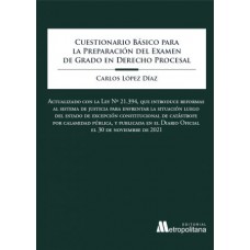 Cuestionario Básico para la Preparación del Examen de Grado en Derecho Procesal